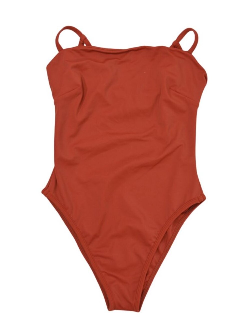 Gooseberry Intimates Square Neck One Piece Tank Swimsuit in Rum